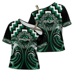 Aotearoa Whakatohea Personalised Cross Shoulder Shirt Maori Iwi Poutama Puhoro Tattoo