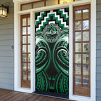Aotearoa Whakatohea Personalised Door Cover Maori Iwi Poutama Puhoro Tattoo
