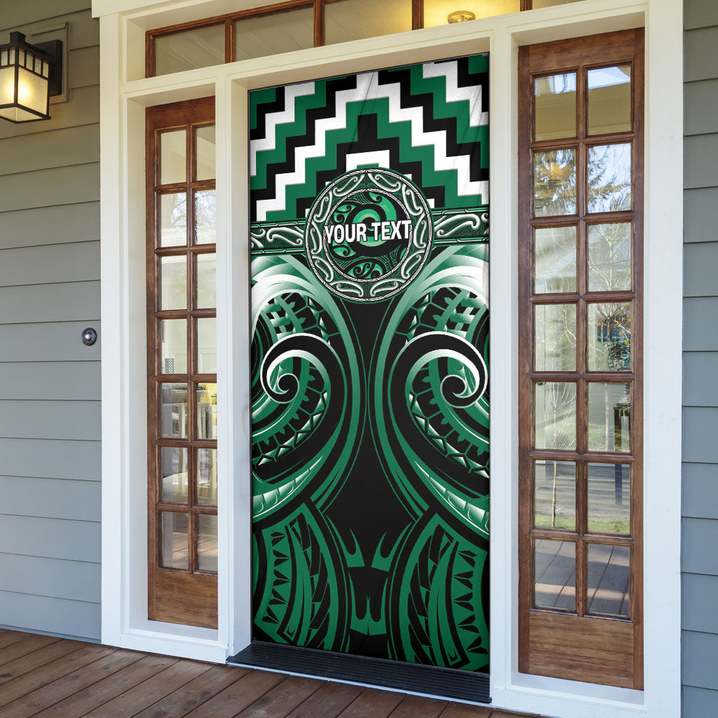 Aotearoa Whakatohea Personalised Door Cover Maori Iwi Poutama Puhoro Tattoo