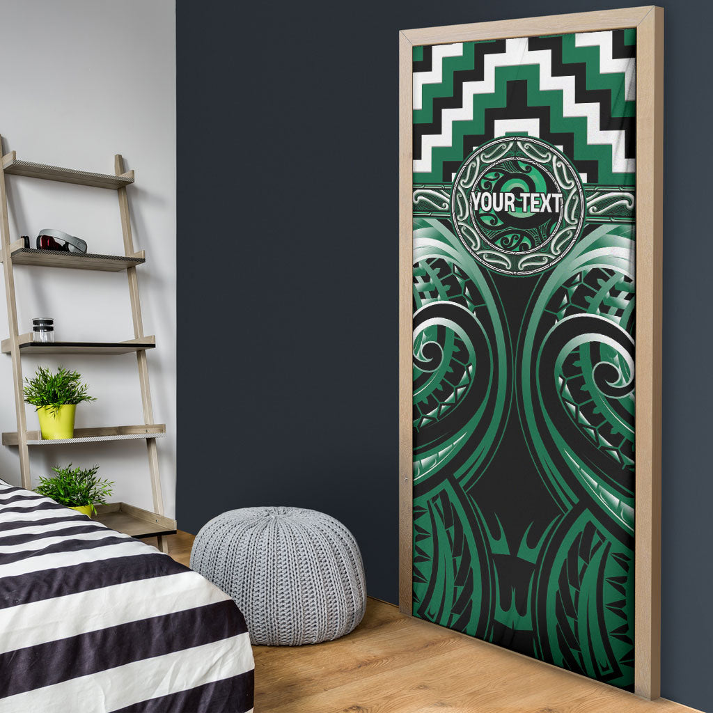 Aotearoa Whakatohea Personalised Door Cover Maori Iwi Poutama Puhoro Tattoo