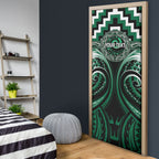 Aotearoa Whakatohea Personalised Door Cover Maori Iwi Poutama Puhoro Tattoo