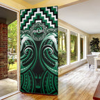 Aotearoa Whakatohea Personalised Door Cover Maori Iwi Poutama Puhoro Tattoo