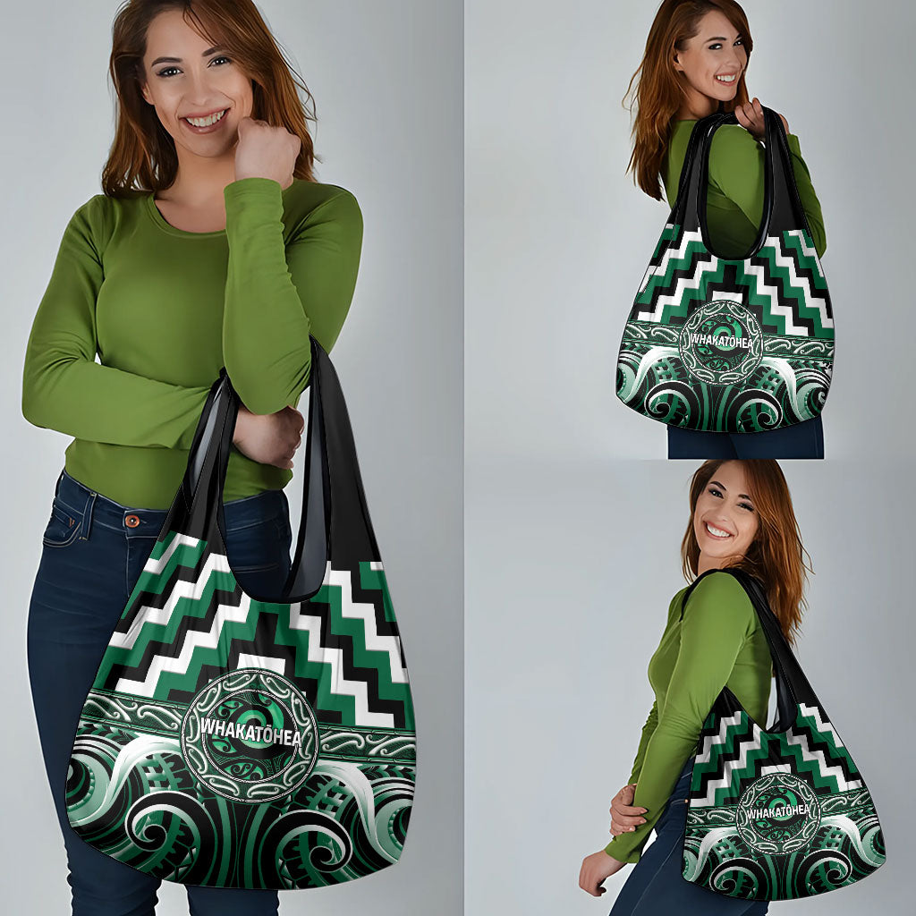 Aotearoa Whakatohea Grocery Bag Maori Iwi Poutama Puhoro Tattoo