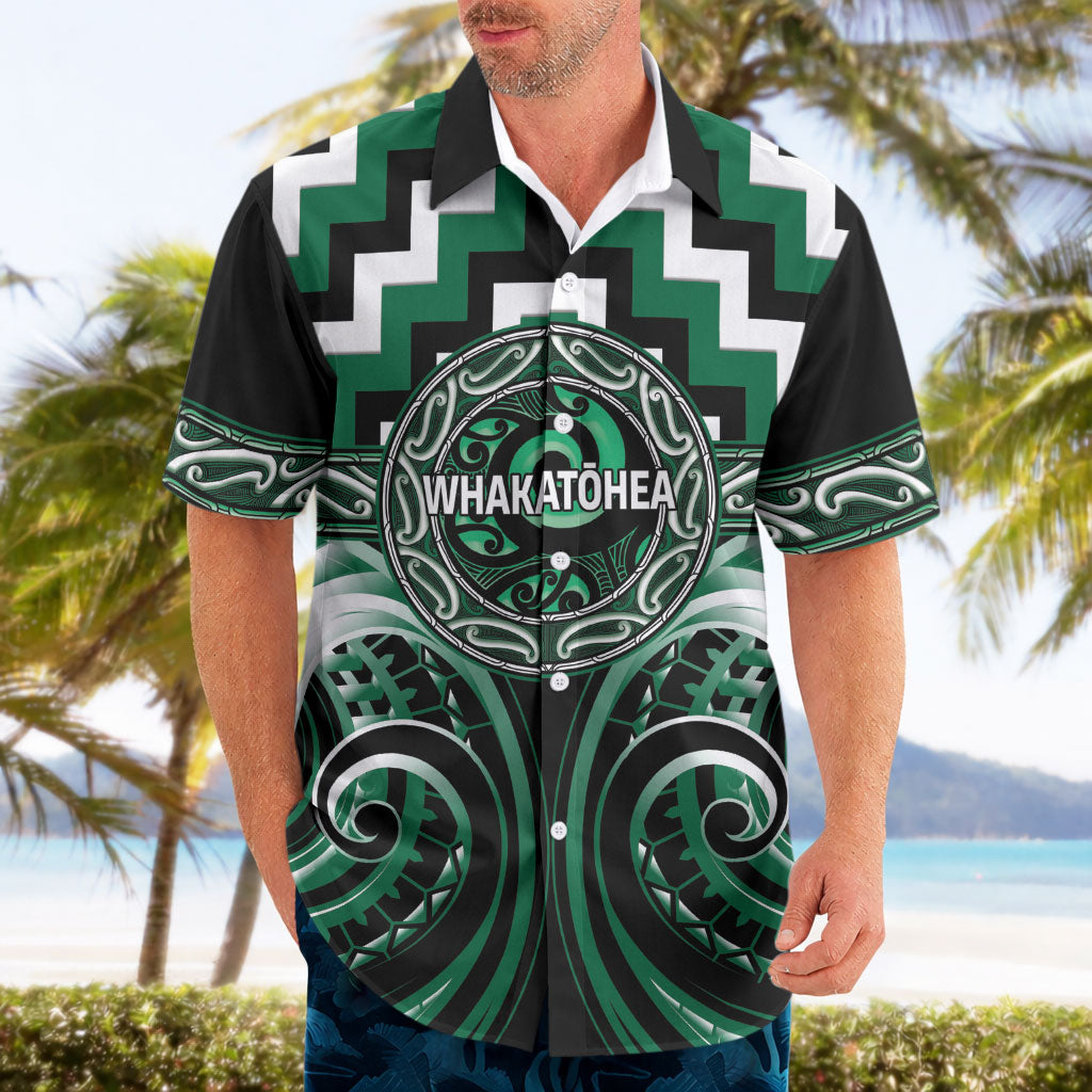 Aotearoa Whakatohea Personalised Hawaiian Shirt Maori Iwi Poutama Puhoro Tattoo