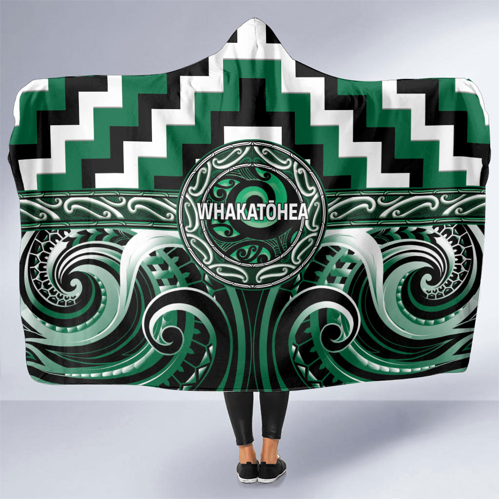 Aotearoa Whakatohea Hooded Blanket Maori Iwi Poutama Puhoro Tattoo
