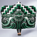 Aotearoa Whakatohea Hooded Blanket Maori Iwi Poutama Puhoro Tattoo