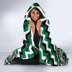 Aotearoa Whakatohea Hooded Blanket Maori Iwi Poutama Puhoro Tattoo