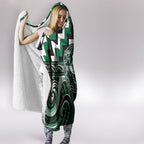 Aotearoa Whakatohea Hooded Blanket Maori Iwi Poutama Puhoro Tattoo