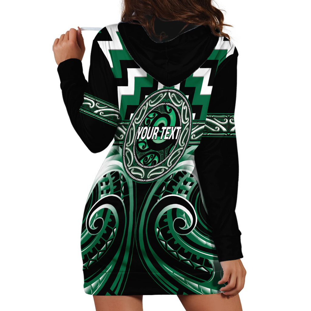 Aotearoa Whakatohea Personalised Hoodie Dress Maori Iwi Poutama Puhoro Tattoo