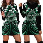 Aotearoa Whakatohea Personalised Hoodie Dress Maori Iwi Poutama Puhoro Tattoo