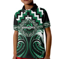 Aotearoa Whakatohea Personalised Kid Polo Shirt Maori Iwi Poutama Puhoro Tattoo