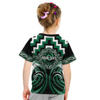 Aotearoa Whakatohea Personalised Kid T Shirt Maori Iwi Poutama Puhoro Tattoo