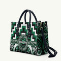 Aotearoa Whakatohea Leather Bag Maori Iwi Poutama Puhoro Tattoo