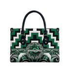 Aotearoa Whakatohea Leather Bag Maori Iwi Poutama Puhoro Tattoo