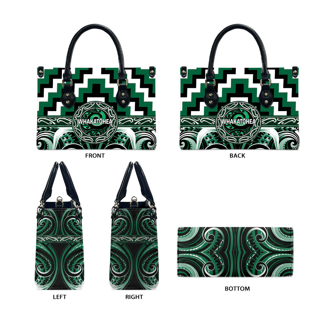 Aotearoa Whakatohea Leather Bag Maori Iwi Poutama Puhoro Tattoo