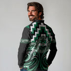 Aotearoa Whakatohea Personalised Long Sleeve Polo Shirt Maori Iwi Poutama Puhoro Tattoo