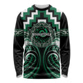 Aotearoa Whakatohea Personalised Long Sleeve Shirt Maori Iwi Poutama Puhoro Tattoo