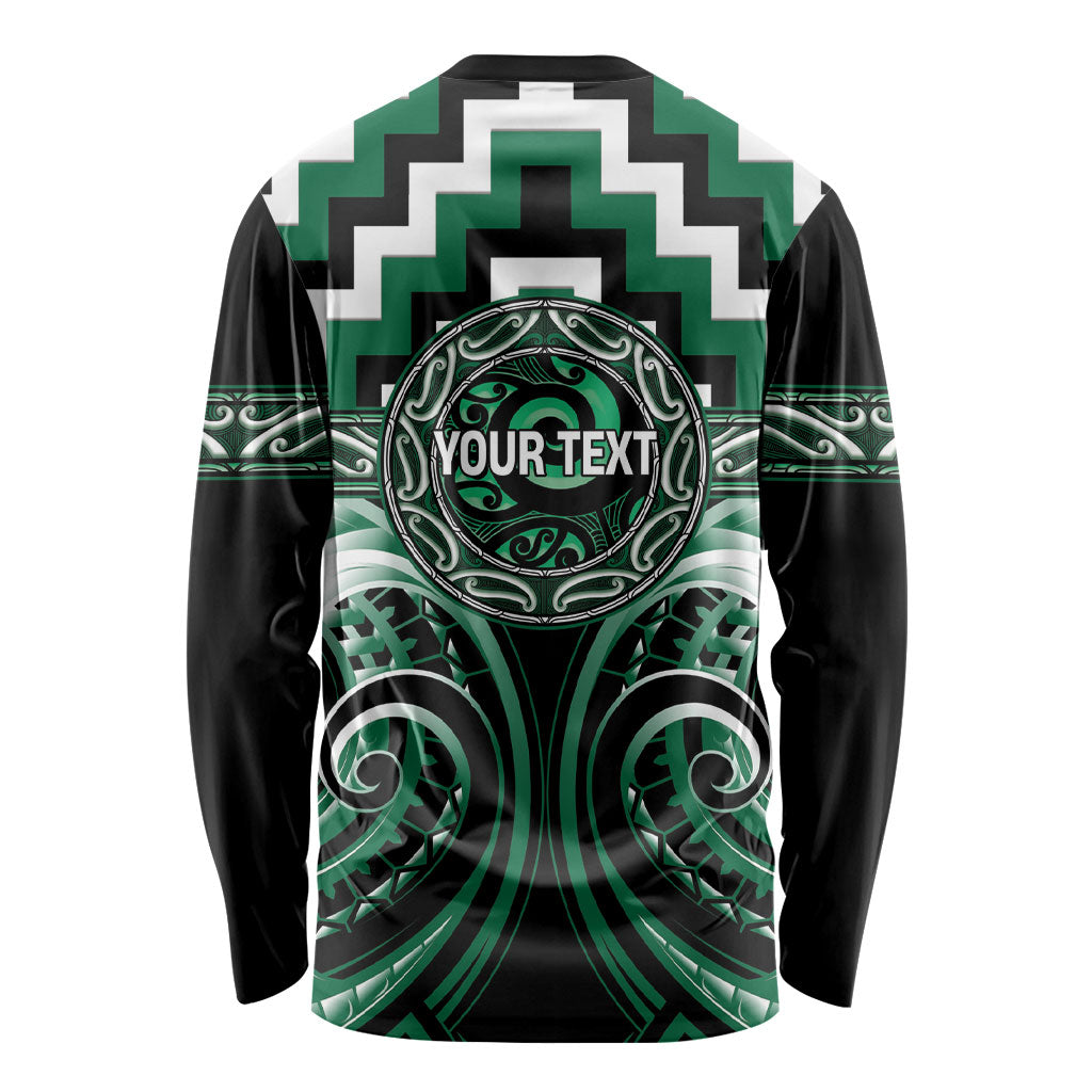 Aotearoa Whakatohea Personalised Long Sleeve Shirt Maori Iwi Poutama Puhoro Tattoo