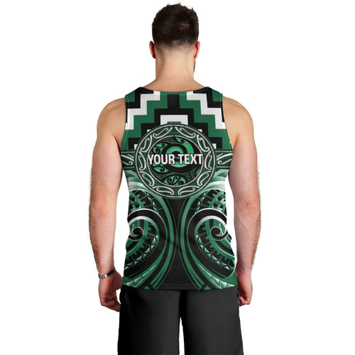 Aotearoa Whakatohea Personalised Men Tank Top Maori Iwi Poutama Puhoro Tattoo