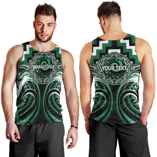 Aotearoa Whakatohea Personalised Men Tank Top Maori Iwi Poutama Puhoro Tattoo