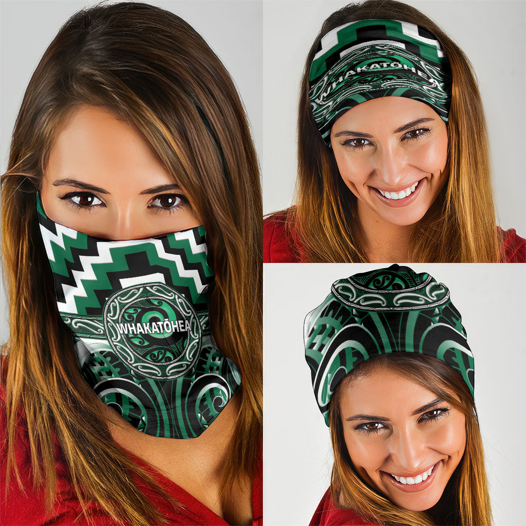 Aotearoa Whakatohea Neck Gaiter Maori Iwi Poutama Puhoro Tattoo