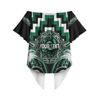 Aotearoa Whakatohea Personalised Off Shoulder Wrap Waist Top Maori Iwi Poutama Puhoro Tattoo