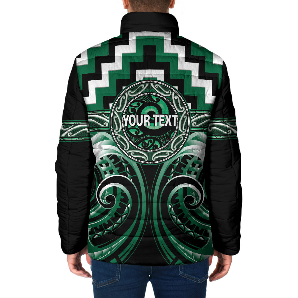 Aotearoa Whakatohea Personalised Padded Jacket Maori Iwi Poutama Puhoro Tattoo