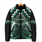 Aotearoa Whakatohea Personalised Padded Jacket Maori Iwi Poutama Puhoro Tattoo