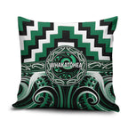 Aotearoa Whakatohea Pillow Cover Maori Iwi Poutama Puhoro Tattoo