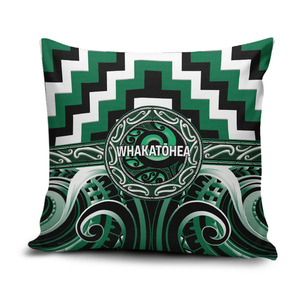 Aotearoa Whakatohea Pillow Cover Maori Iwi Poutama Puhoro Tattoo