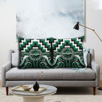 Aotearoa Whakatohea Pillow Cover Maori Iwi Poutama Puhoro Tattoo