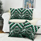 Aotearoa Whakatohea Pillow Cover Maori Iwi Poutama Puhoro Tattoo