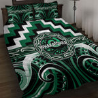 Aotearoa Whakatohea Quilt Bed Set Maori Iwi Poutama Puhoro Tattoo