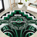 Aotearoa Whakatohea Round Carpet Maori Iwi Poutama Puhoro Tattoo