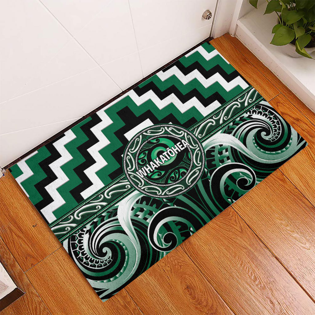 Aotearoa Whakatohea Rubber Doormat Maori Iwi Poutama Puhoro Tattoo