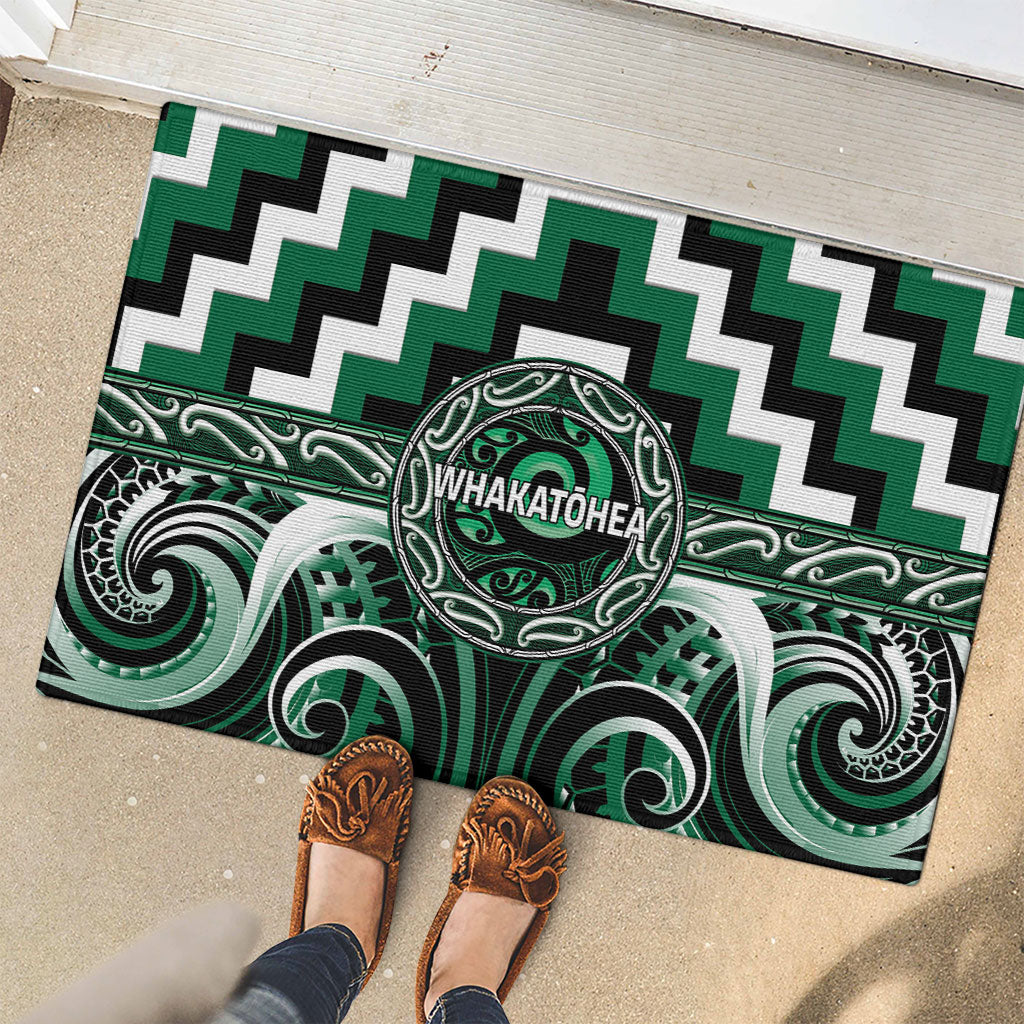 Aotearoa Whakatohea Rubber Doormat Maori Iwi Poutama Puhoro Tattoo