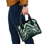 Aotearoa Whakatohea Shoulder Handbag Maori Iwi Poutama Puhoro Tattoo