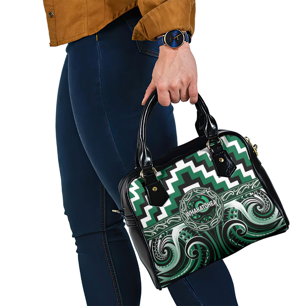 Aotearoa Whakatohea Shoulder Handbag Maori Iwi Poutama Puhoro Tattoo