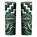Aotearoa Whakatohea Personalised Skinny Tumbler Maori Iwi Poutama Puhoro Tattoo