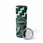 Aotearoa Whakatohea Personalised Skinny Tumbler Maori Iwi Poutama Puhoro Tattoo