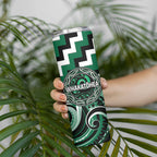 Aotearoa Whakatohea Personalised Skinny Tumbler Maori Iwi Poutama Puhoro Tattoo
