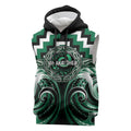 Aotearoa Whakatohea Personalised Sleeveless Hoodie Maori Iwi Poutama Puhoro Tattoo