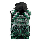 Aotearoa Whakatohea Personalised Sleeveless Hoodie Maori Iwi Poutama Puhoro Tattoo