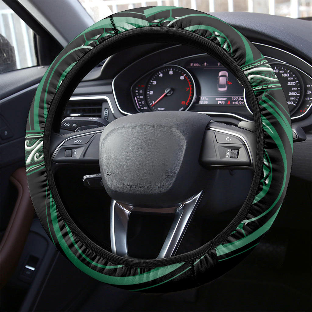 Aotearoa Whakatohea Steering Wheel Cover Maori Iwi Poutama Puhoro Tattoo