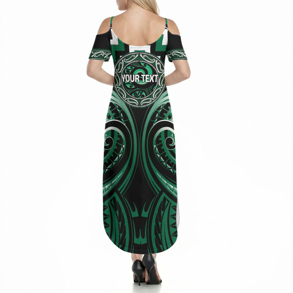 Aotearoa Whakatohea Personalised Summer Maxi Dress Maori Iwi Poutama Puhoro Tattoo