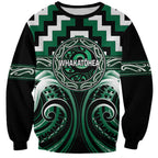 Aotearoa Whakatohea Personalised Sweatshirt Maori Iwi Poutama Puhoro Tattoo