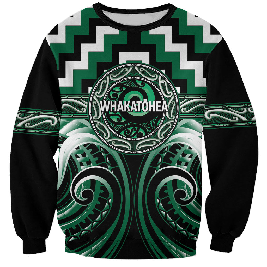 Aotearoa Whakatohea Personalised Sweatshirt Maori Iwi Poutama Puhoro Tattoo