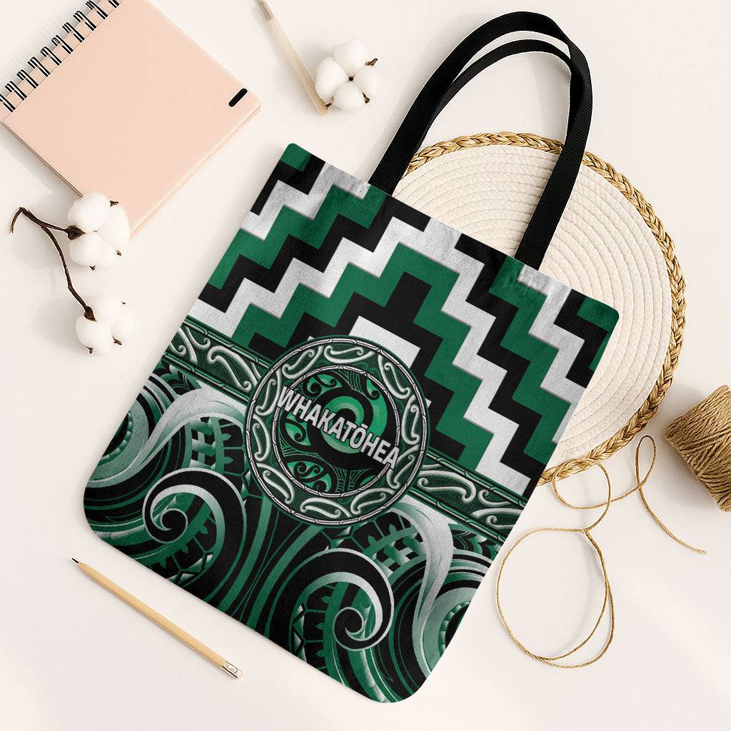 Aotearoa Whakatohea Tote Bag Maori Iwi Poutama Puhoro Tattoo