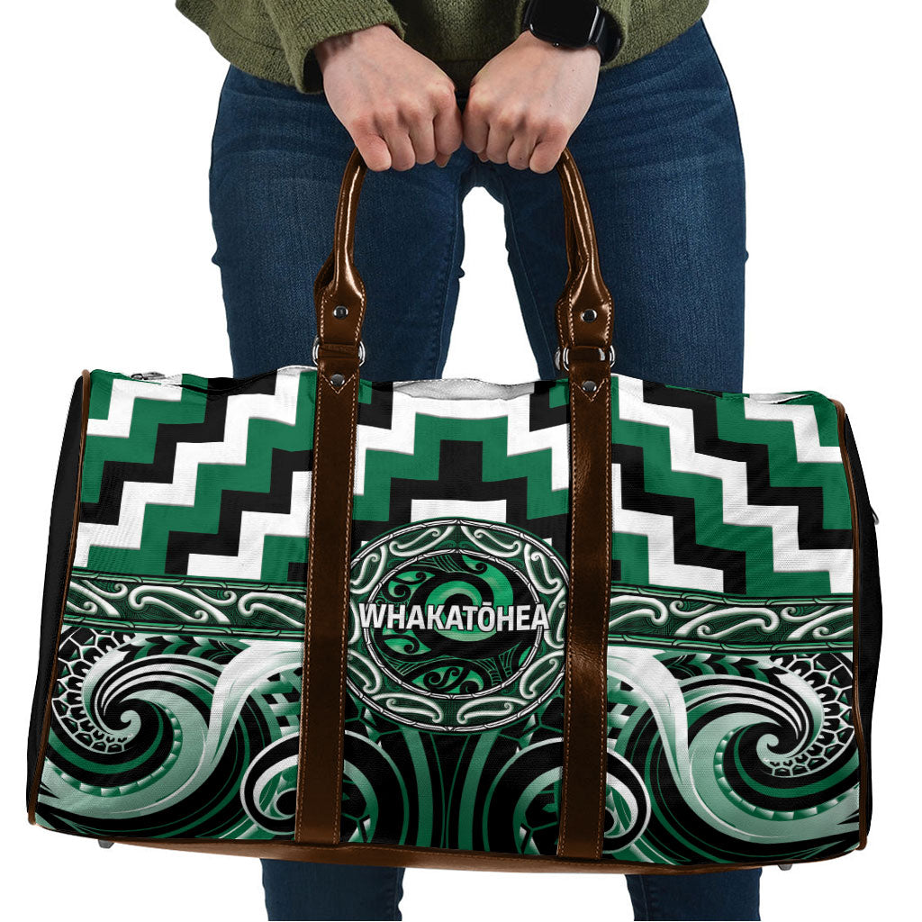 Aotearoa Whakatohea Travel Bag Maori Iwi Poutama Puhoro Tattoo