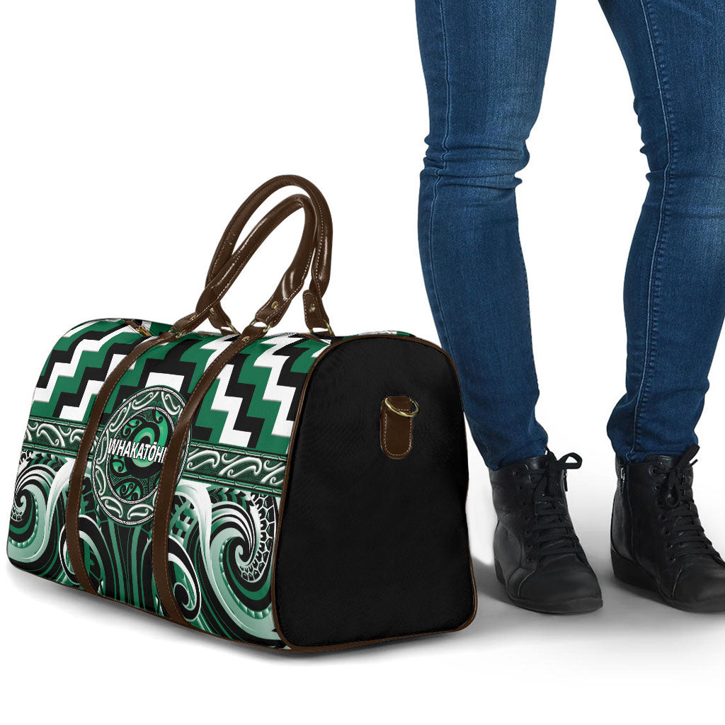 Aotearoa Whakatohea Travel Bag Maori Iwi Poutama Puhoro Tattoo